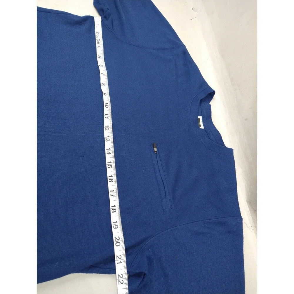 The North Face Mens Vaporwick Short‎ Sleeve T Shirt Size Medium Blue Pocket